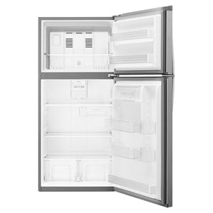 Whirlpool 19.1-cu ft Top-Freezer Refrigerator ( Fingerprint Resistant Metallic Steel )