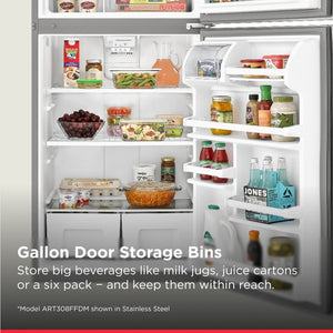 Amana 18.2-cu ft Top-Freezer Refrigerator ( Black )