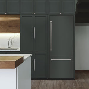 ZLINE KITCHEN & BATH Built-In 16.1-cu ft Counter-Depth Built-In Bottom-Freezer Refrigerator with Ice Maker ( Custom Panel-Ready ) ENERGY STAR Certified