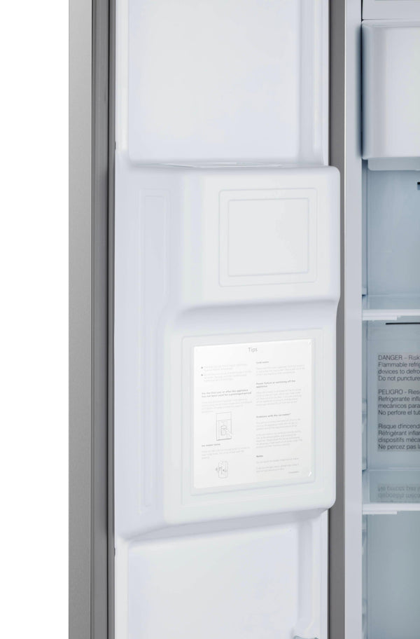 Kenmore 20-cu ft Counter-Depth Side-by-Side Refrigerator with Ice Maker ,Water and Ice Dispenser ( Stainless Steel ) ENERGY STAR Certified