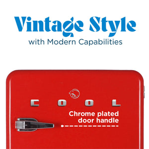 Commercial Cool 1.6-cu ft Mini Fridge with Freezer ( Red )