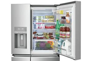Frigidaire Gallery Counter-Depth 21.5-cu ft 4 -Door French Door Refrigerator with Ice Maker with Water and Ice Dispenser ( Fingerprint Resistant Stainless Steel ) ENERGY STAR Certified