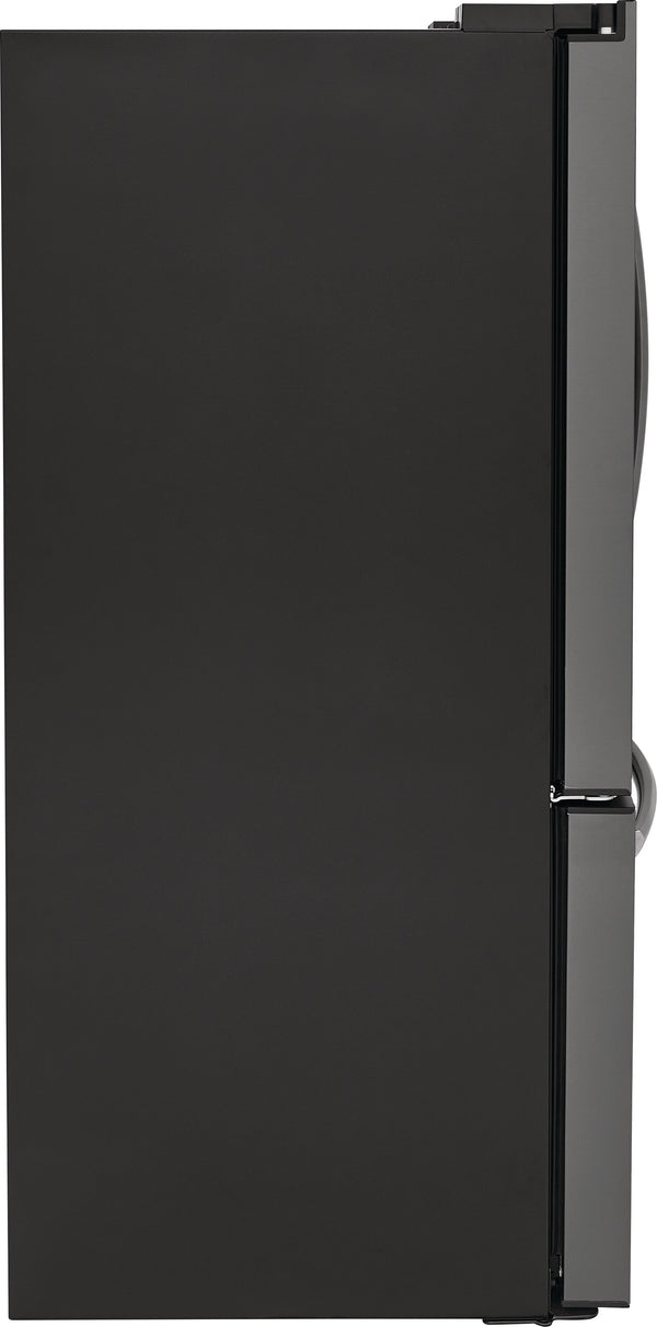Frigidaire Gallery Standard-Depth 27.8-cu ft 3 -Door French Door Refrigerator with Dual Ice Maker with Water and Ice Dispenser ( Fingerprint Resistant Black Stainless Steel ) ENERGY STAR Certified