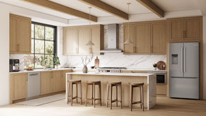 Bosch Counter-Depth 300 Series 21.6-cu ft 3 -Door Built-In Smart Compatible French Door Refrigerator with Ice Maker with Water and Ice Dispenser ( Stainless Steel ) ENERGY STAR Certified