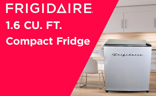 Frigidaire 1.6-cu ft Mini Fridge with Freezer ( Stainless Steel )