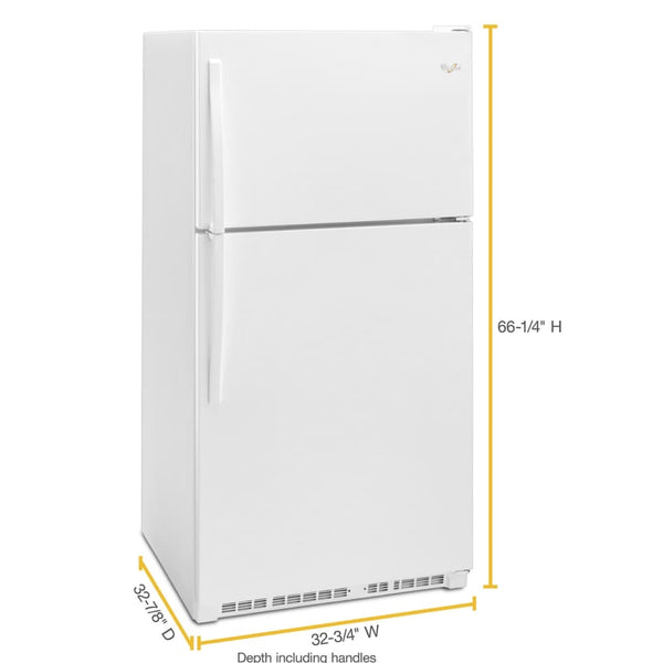 Whirlpool 20.5-cu ft Top-Freezer Refrigerator ( White )