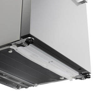 Cosmo Counter-Depth 17.5-cu ft 3 -Door French Door Refrigerator with Ice Maker ( Stainless Steel ) ENERGY STAR Certified