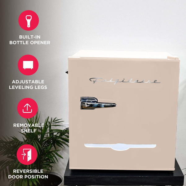 Frigidaire 1.6-cu ft Mini Fridge with Freezer ( Coral )