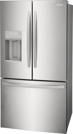 Frigidaire Standard-Depth 27.8-cu ft 3 -Door French Door Refrigerator with Ice Maker with Water and Ice Dispenser ( Fingerprint Resistant Stainless Steel ) ENERGY STAR Certified