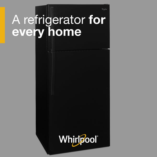 Whirlpool 14.3-cu ft Top-Freezer Refrigerator ( Black )