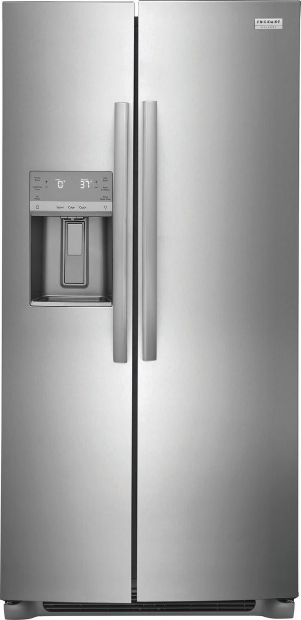 Frigidaire Gallery 22.3-cu ft Side-by-Side Refrigerator with Ice Maker ,Water and Ice Dispenser ( Fingerprint Resistant Stainless Steel ) ENERGY STAR Certified