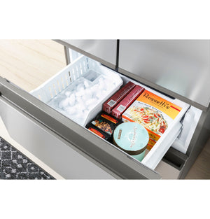 Haier Counter-Depth 14.5-cu ft 4 -Door French Door Refrigerator Optional (sold separately) ( Stainless Steel )