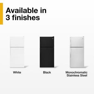 Whirlpool 18.2-cu ft Top-Freezer Refrigerator ( Monochromatic Stainless Steel )