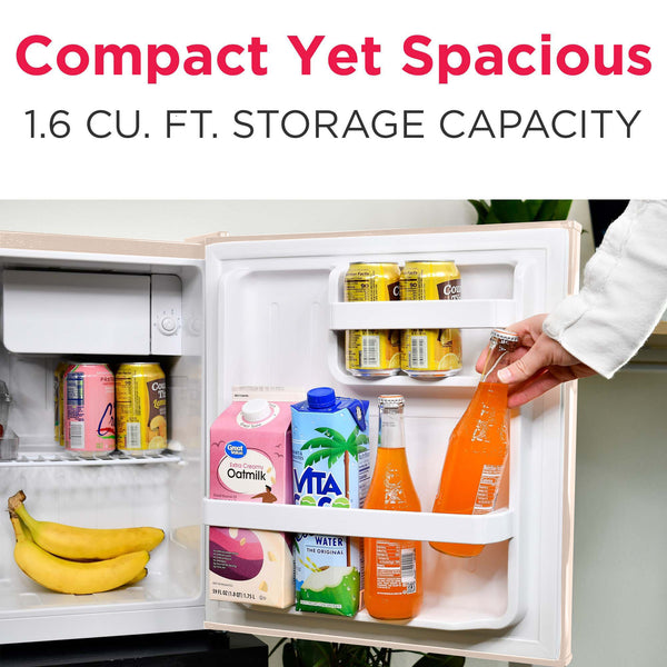 Frigidaire 1.6-cu ft Mini Fridge with Freezer ( Coral )