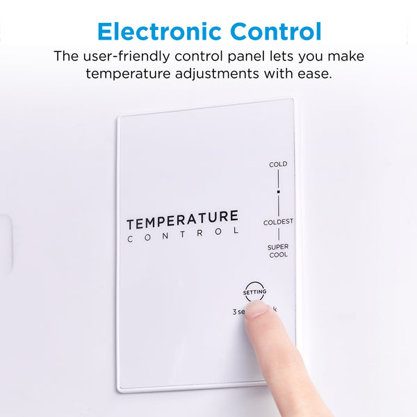 Midea Fingerprint Resistant 20.5-cu ft Top-Freezer Refrigerator ( Black ) Garage Ready ENERGY STAR Certified