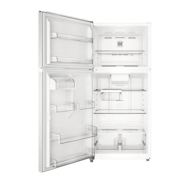 Midea Fingerprint Resistant 20.5-cu ft Top-Freezer Refrigerator ( White ) Garage Ready ENERGY STAR Certified