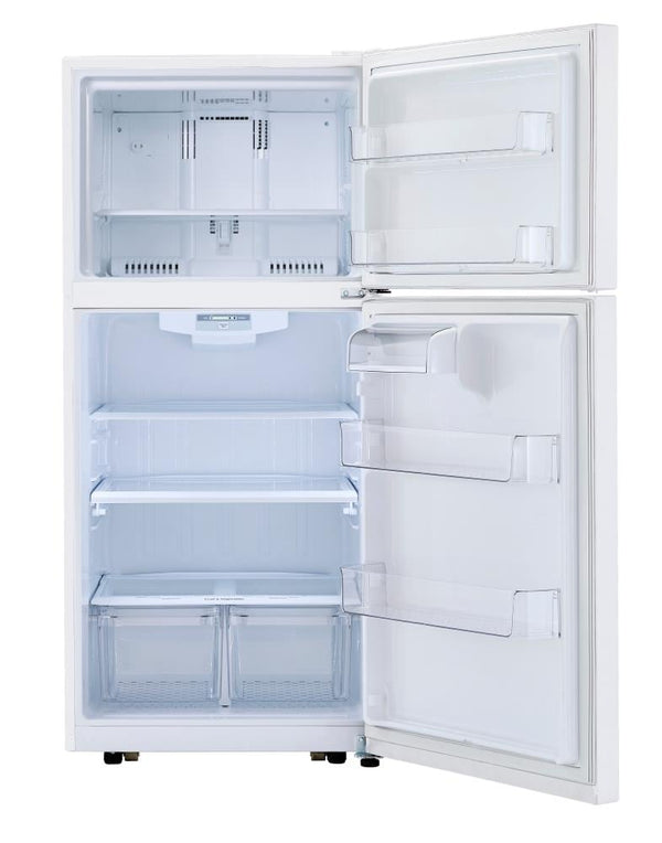 LG 20.2-cu ft Top-Freezer Refrigerator ( White ) ENERGY STAR Certified
