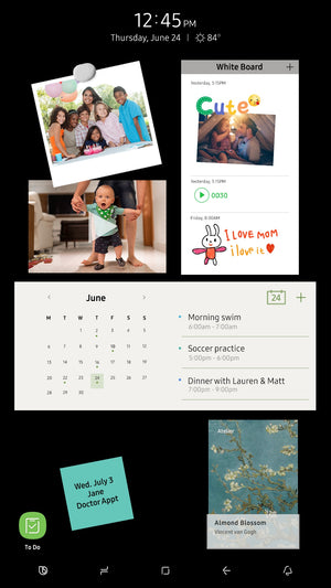 Samsung Family Hub 21.5-cu ft Counter-Depth Side-by-Side Refrigerator Smart Compatible with Ice Maker ,Water and Ice Dispenser ( Fingerprint Resistant Stainless Steel ) ENERGY STAR Certified