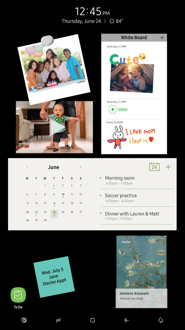 Samsung Family Hub 21.5-cu ft Counter-Depth Side-by-Side Refrigerator Smart Compatible with Ice Maker ,Water and Ice Dispenser ( Fingerprint Resistant Stainless Steel ) ENERGY STAR Certified