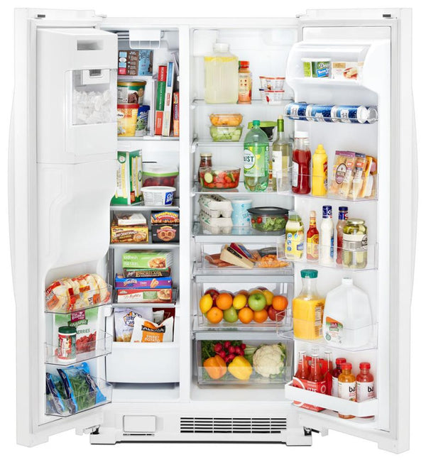 Whirlpool 24.5-cu ft Side-by-Side Refrigerator with Ice Maker ,Water and Ice Dispenser ( White )
