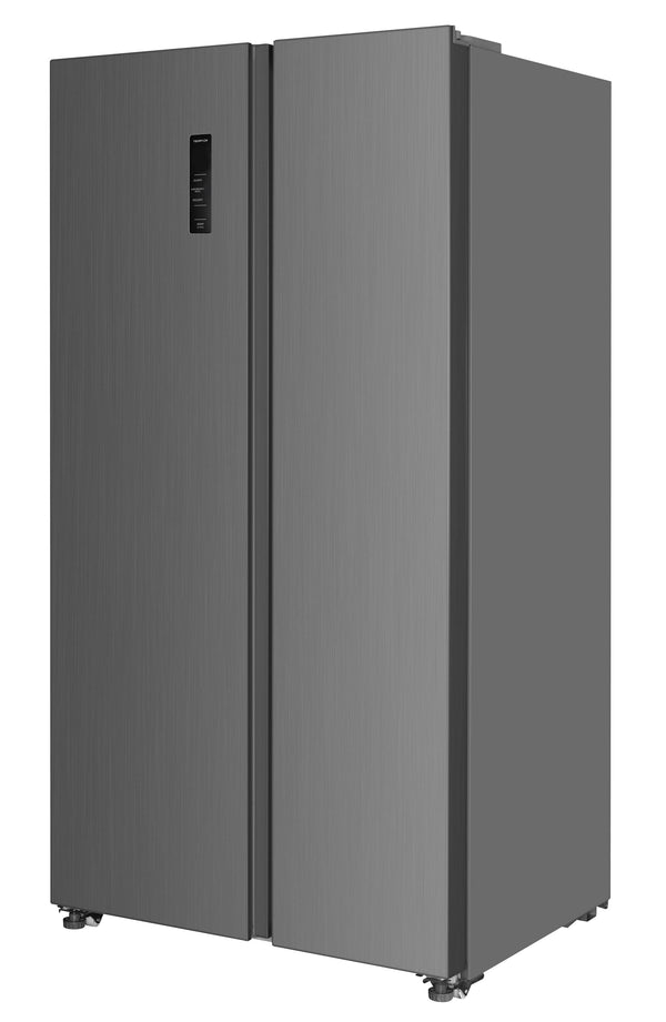 Impecca 18.8-cu ft Counter-Depth Side-by-Side Refrigerator Built-In ( Stainless steel )