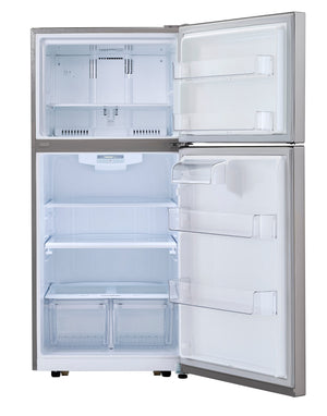 LG 20.2-cu ft Top-Freezer Refrigerator ( Stainless Steel ) ENERGY STAR Certified