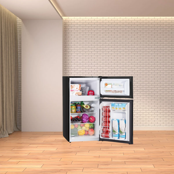 Upstreman 3.1-cu ft Mini Fridge with Freezer(Black)ENERGY STAR