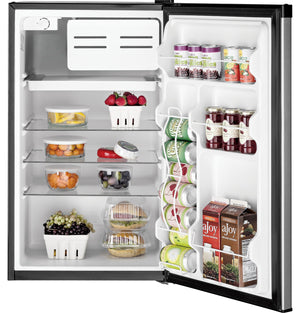 GE 4.4-cu ft Mini Fridge with Freezer ( CleanSteel ) ENERGY STAR