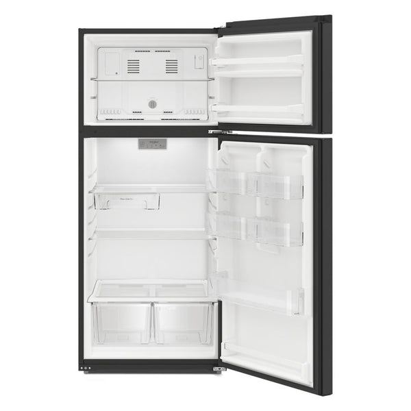 Whirlpool 16.3-cu ft Counter-Depth Top-Freezer Refrigerator ( Black )