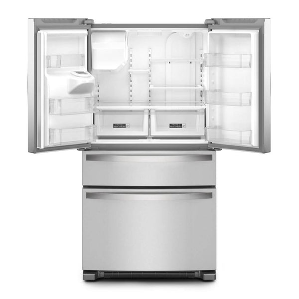 Whirlpool Standard-Depth 24.5-cu ft 4 -Door French Door Refrigerator with Ice Maker with Water and Ice Dispenser ( Stainless Steel ) ENERGY STAR Certified