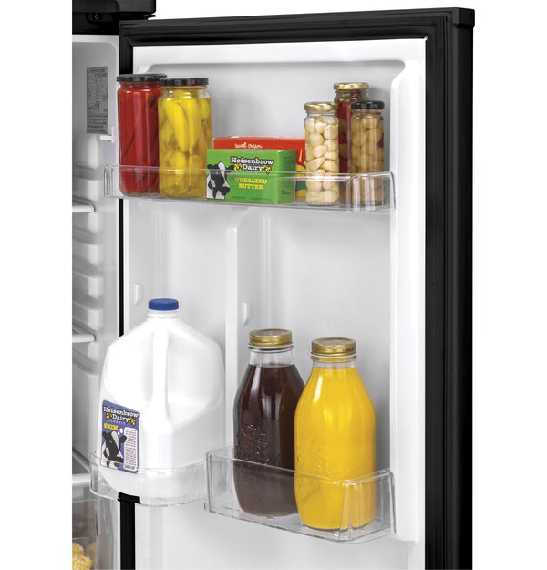 Hotpoint 9.7-cu ft Counter-Depth Top-Freezer Refrigerator ( Black )