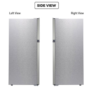 ConServ Reversible Door with Built-in Ice Maker 18-cu ft Top-Freezer Refrigerator with Ice Maker ( Stainless ) ENERGY STAR Certified