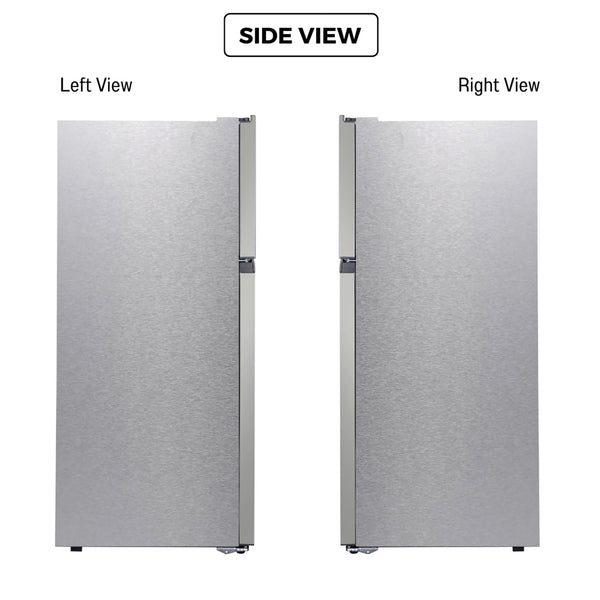 ConServ Reversible Door with Built-in Ice Maker 18-cu ft Top-Freezer Refrigerator with Ice Maker ( Stainless ) ENERGY STAR Certified