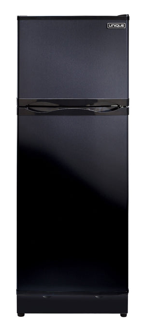 UNIQUE Off-Grid 9.7-cu ft Counter-Depth Top-Freezer Refrigerator ( Black/matte )