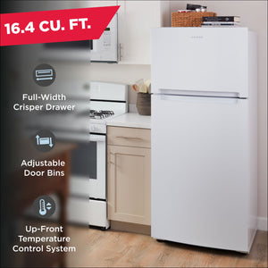 Amana 16.4-cu ft Top-Freezer Refrigerator ( White )