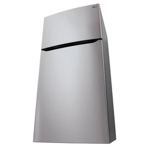 LG 20.2-cu ft Top-Freezer Refrigerator with Ice Maker ( Stainless Steel ) ENERGY STAR Certified