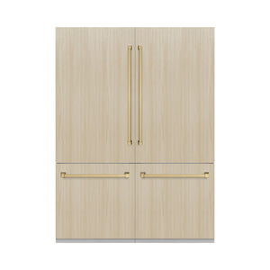 ZLINE KITCHEN & BATH Counter-Depth 32.2-cu ft 4 -Door Built-In French Door Refrigerator with Ice Maker with Water and Ice Dispenser ( Panel-Ready ) ENERGY STAR Certified