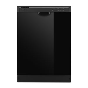 Amana 18.2-cu ft Top-Freezer Refrigerator & Electric Range Suit in Black