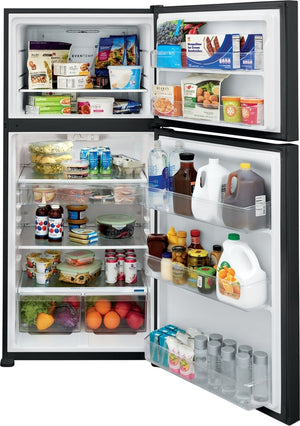 Frigidaire 20.0-cu ft Top-Freezer Refrigerator ( Black ) Garage Ready ENERGY STAR Certified