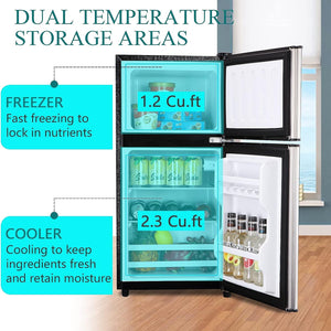 GZMR 3.5-cu ft with Freezer ( Silver )