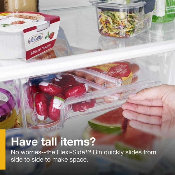 Whirlpool 18.2-cu ft Top-Freezer Refrigerator ( Monochromatic Stainless Steel )