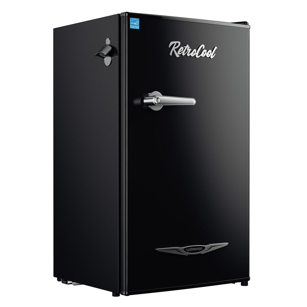 Upstreman 3.2-cu ft Retro Mini Fridge(Black)ENERGY STAR