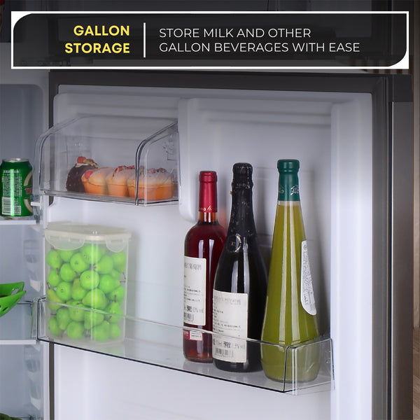 ConServ Reversible Door with Built-in Ice Maker 18-cu ft Top-Freezer Refrigerator with Ice Maker ( Stainless ) ENERGY STAR Certified