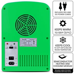 Coca-Cola Sprite 6 Can Portable 4L Cooler/Warmer 0.14-cu ft Mini Fridge ( Green )