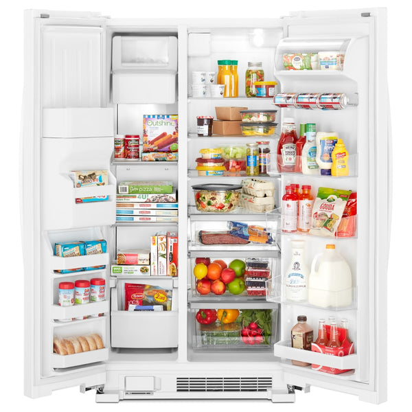Whirlpool 24.5-cu ft Side-by-Side Refrigerator with Ice Maker ,Water and Ice Dispenser ( White )