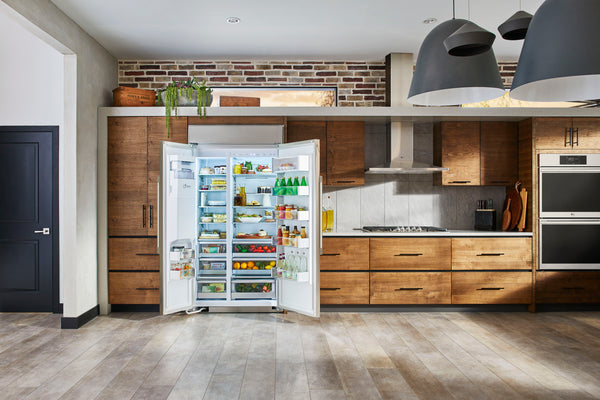 LG STUDIO 25.6-cu ft Counter-Depth Side-by-Side Refrigerator Built-In Smart Compatible with Ice Maker ,Water and Ice Dispenser ( Stainless Steel )