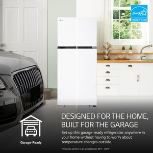 LG 17.5-cu ft Top-Freezer Refrigerator ( White ) Garage Ready ENERGY STAR Certified
