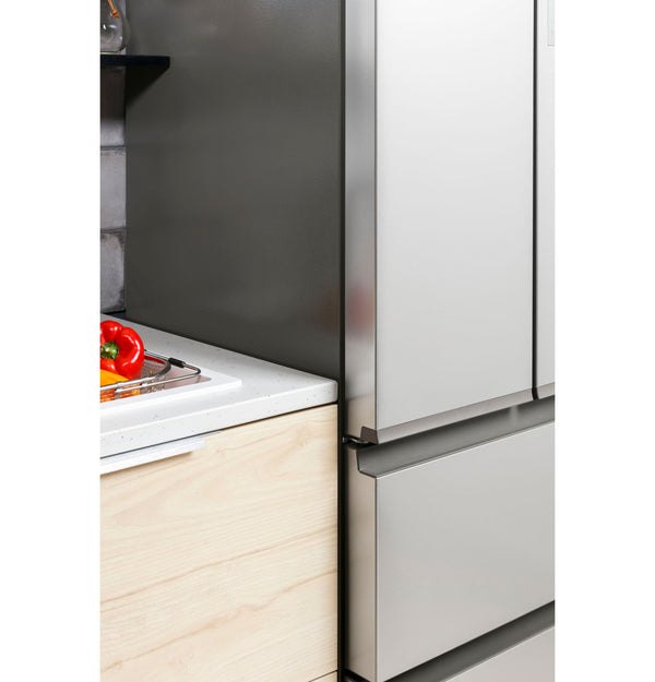 Haier Counter-Depth 14.5-cu ft 4 -Door French Door Refrigerator Optional (sold separately) ( Stainless Steel )