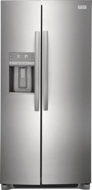 Frigidaire Gallery 22.3-cu ft Counter-Depth Side-by-Side Refrigerator with Ice Maker ,Water and Ice Dispenser ( Fingerprint Resistant Stainless Steel ) ENERGY STAR Certified
