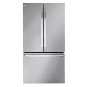 LG Standard-Depth 31.7-cu ft 3 -Door Smart Compatible French Door Refrigerator with Ice Maker with Water Dispenser ( PrintProof Stainless Steel ) ENERGY STAR Certified